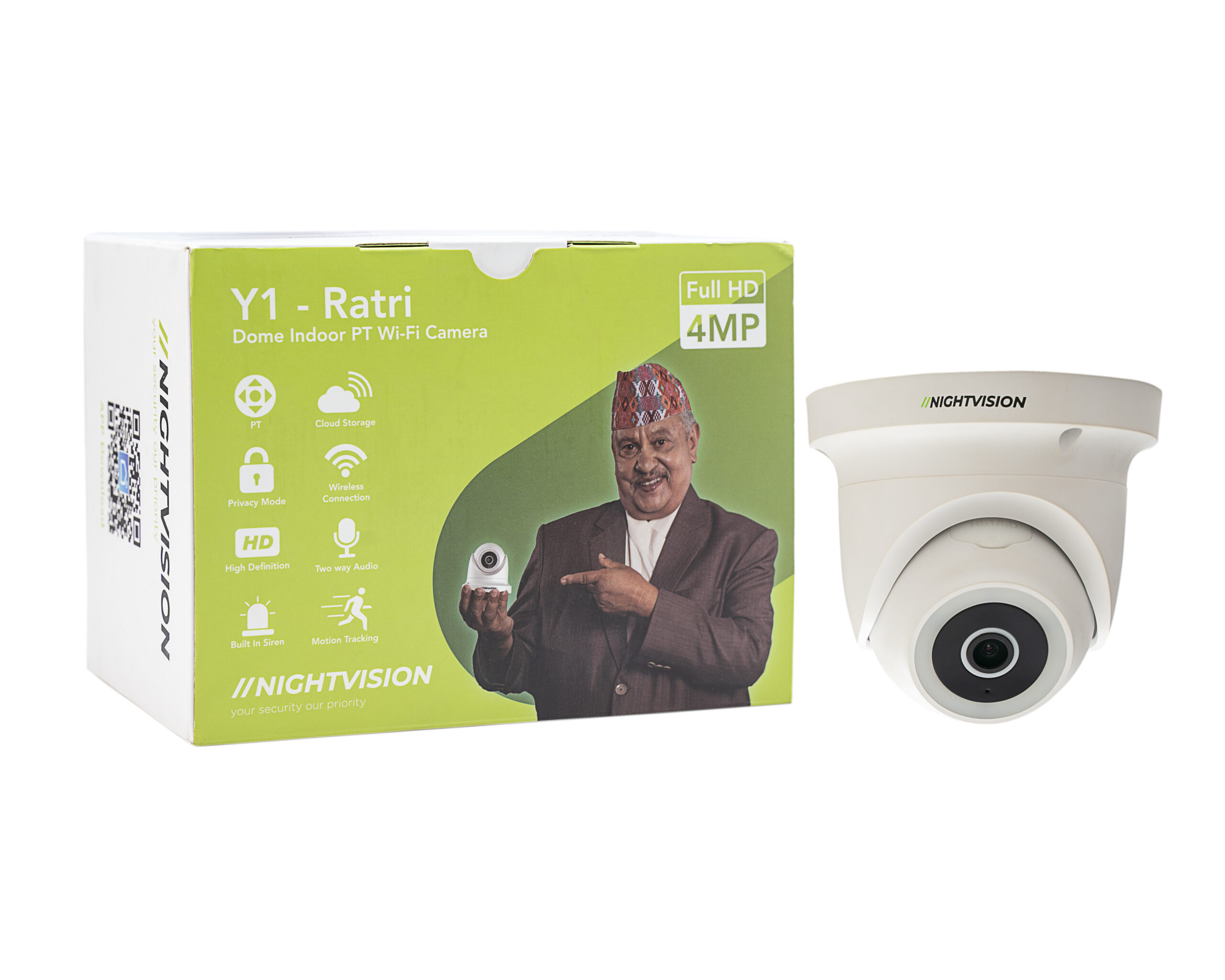 Y1-Ratri Dome Indoor Wi-Fi CCTV Camera in Nepal